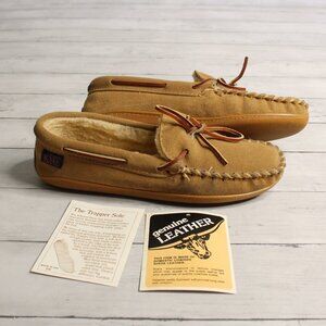 Sioux Mox Vintage Men's Moccasin Slippers Size 8 Genuine Suede Leather